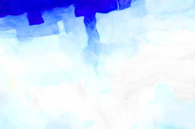 Soyut suluboya sanat eserleri. Fırça boyalı dijital resim. Renkli yaratıcı suluboya çizimi.