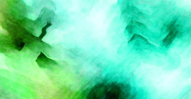 Soyut suluboya sanat eserleri. Fırça boyalı dijital resim. Renkli yaratıcı suluboya çizimi.