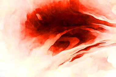 Soyut suluboya sanat eserleri. Fırça boyalı dijital resim. Renkli yaratıcı suluboya çizimi.