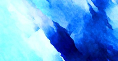 Soyut suluboya sanat eserleri. Fırça boyalı dijital resim. Renkli yaratıcı suluboya çizimi.