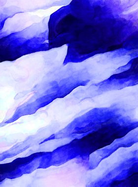 Soyut suluboya sanat eserleri. Fırça boyalı dijital resim. Renkli yaratıcı suluboya çizimi.