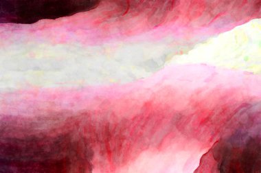 Soyut suluboya sanat eserleri. Fırça boyalı dijital resim. Renkli yaratıcı suluboya çizimi.