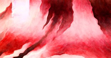 Soyut suluboya sanat eserleri. Fırça boyalı dijital resim. Renkli yaratıcı suluboya çizimi.