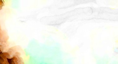 Soyut suluboya sanat eserleri. Fırça boyalı dijital resim. Renkli yaratıcı suluboya çizimi.