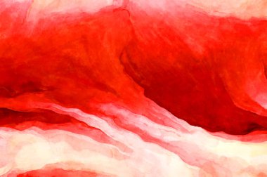 Soyut suluboya sanat eserleri. Fırça boyalı dijital resim. Renkli yaratıcı suluboya çizimi.