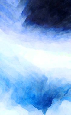 Soyut suluboya sanat eserleri. Fırça boyalı dijital resim. Renkli yaratıcı suluboya çizimi.