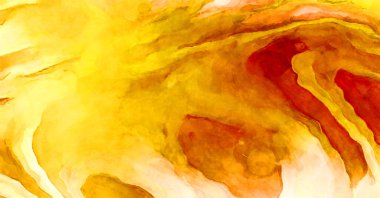 Soyut suluboya sanat eserleri. Fırça boyalı dijital resim. Renkli yaratıcı suluboya çizimi.