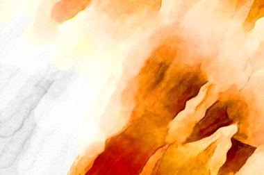 Soyut suluboya sanat eserleri. Fırça boyalı dijital resim. Renkli yaratıcı suluboya çizimi.