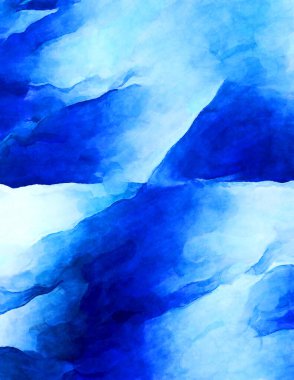 Soyut suluboya sanat eserleri. Fırça boyalı dijital resim. Renkli yaratıcı suluboya çizimi.