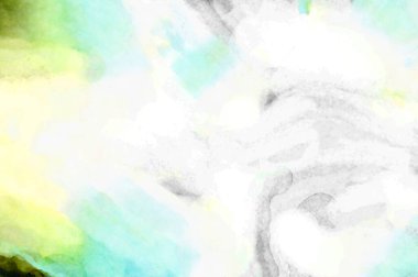 Soyut suluboya sanat eserleri. Fırça boyalı dijital resim. Renkli yaratıcı suluboya çizimi.