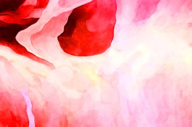 Soyut suluboya sanat eserleri. Fırça boyalı dijital resim. Renkli yaratıcı suluboya çizimi.