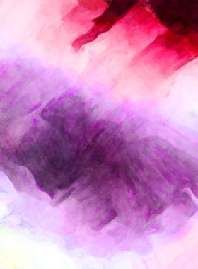 Soyut suluboya sanat eserleri. Fırça boyalı dijital resim. Renkli yaratıcı suluboya çizimi.