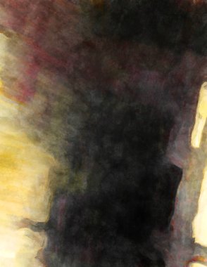 Soyut suluboya sanat eserleri. Fırça boyalı dijital resim. Renkli yaratıcı suluboya çizimi.