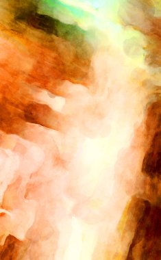 Soyut suluboya sanat eserleri. Fırça boyalı dijital resim. Renkli yaratıcı suluboya çizimi.