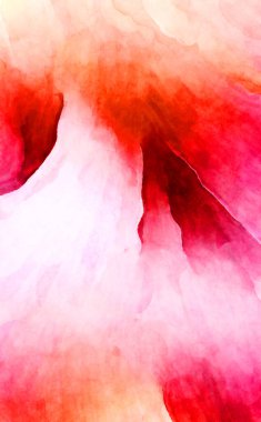 Soyut suluboya sanat eserleri. Fırça boyalı dijital resim. Renkli yaratıcı suluboya çizimi.