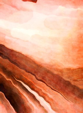 Soyut suluboya sanat eserleri. Fırça boyalı dijital resim. Renkli yaratıcı suluboya çizimi.