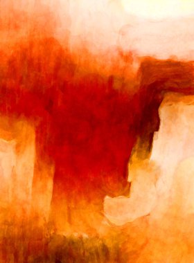 Soyut suluboya sanat eserleri. Fırça boyalı dijital resim. Renkli yaratıcı suluboya çizimi.