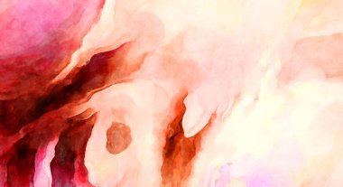 Soyut suluboya sanat eserleri. Fırça boyalı dijital resim. Renkli yaratıcı suluboya çizimi.