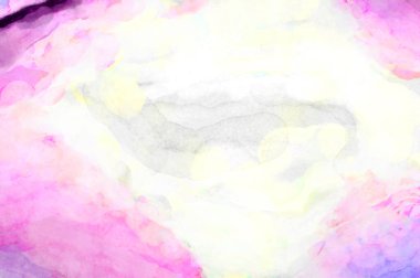 Soyut suluboya sanat eserleri. Fırça boyalı dijital resim. Renkli yaratıcı suluboya çizimi.