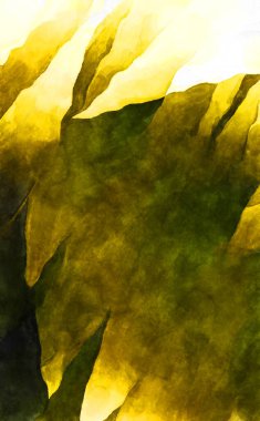 Soyut suluboya sanat eserleri. Fırça boyalı dijital resim. Renkli yaratıcı suluboya çizimi.