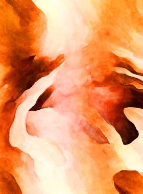 Soyut suluboya sanat eserleri. Fırça boyalı dijital resim. Renkli yaratıcı suluboya çizimi.