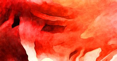 Soyut suluboya sanat eserleri. Fırça boyalı dijital resim. Renkli yaratıcı suluboya çizimi.