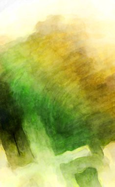 Soyut suluboya sanat eserleri. Fırça boyalı dijital resim. Renkli yaratıcı suluboya çizimi.