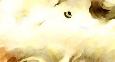 Soyut suluboya sanat eserleri. Fırça boyalı dijital resim. Renkli yaratıcı suluboya çizimi.