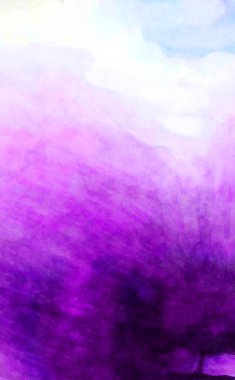 Soyut suluboya sanat eserleri. Fırça boyalı dijital resim. Renkli yaratıcı suluboya çizimi.