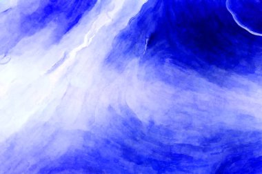 Soyut suluboya sanat eserleri. Fırça boyalı dijital resim. Renkli yaratıcı suluboya çizimi.