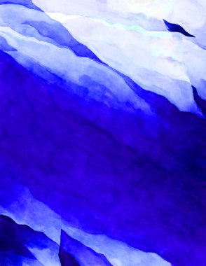 Soyut suluboya sanat eserleri. Fırça boyalı dijital resim. Renkli yaratıcı suluboya çizimi.