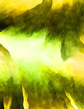 Soyut suluboya sanat eserleri. Fırça boyalı dijital resim. Renkli yaratıcı suluboya çizimi.