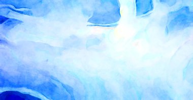 Soyut suluboya sanat eserleri. Fırça boyalı dijital resim. Renkli yaratıcı suluboya çizimi.