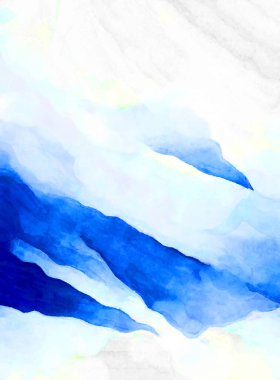 Soyut suluboya sanat eserleri. Fırça boyalı dijital resim. Renkli yaratıcı suluboya çizimi.