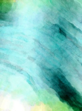 Soyut suluboya sanat eserleri. Fırça boyalı dijital resim. Renkli yaratıcı suluboya çizimi.