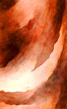 Soyut suluboya sanat eserleri. Fırça boyalı dijital resim. Renkli yaratıcı suluboya çizimi.