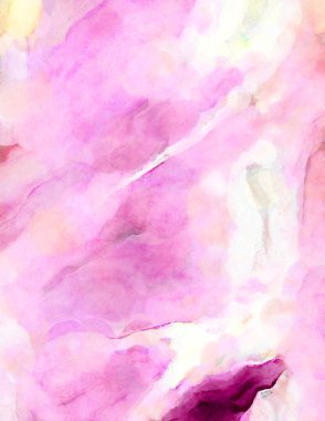 Soyut suluboya sanat eserleri. Fırça boyalı dijital resim. Renkli yaratıcı suluboya çizimi.