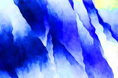 Soyut suluboya sanat eserleri. Fırça boyalı dijital resim. Renkli yaratıcı suluboya çizimi.