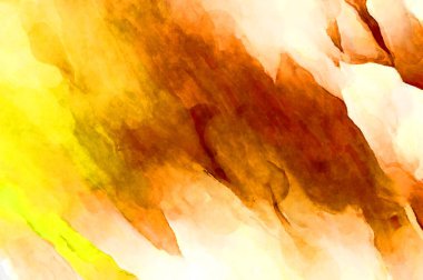 Soyut suluboya sanat eserleri. Fırça boyalı dijital resim. Renkli yaratıcı suluboya çizimi.