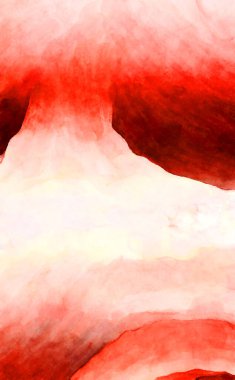 Soyut suluboya sanat eserleri. Fırça boyalı dijital resim. Renkli yaratıcı suluboya çizimi.