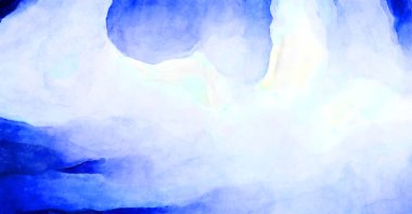 Soyut suluboya sanat eserleri. Fırça boyalı dijital resim. Renkli yaratıcı suluboya çizimi.