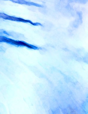 Soyut suluboya sanat eserleri. Fırça boyalı dijital resim. Renkli yaratıcı suluboya çizimi.