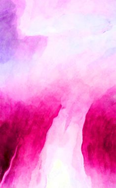 Soyut suluboya sanat eserleri. Fırça boyalı dijital resim. Renkli yaratıcı suluboya çizimi.