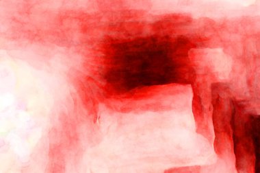 Soyut suluboya sanat eserleri. Fırça boyalı dijital resim. Renkli yaratıcı suluboya çizimi.