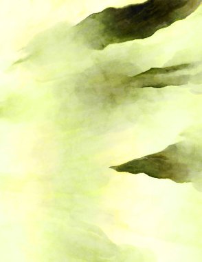 Soyut suluboya sanat eserleri. Fırça boyalı dijital resim. Renkli yaratıcı suluboya çizimi.