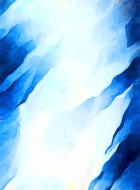 Soyut suluboya sanat eserleri. Fırça boyalı dijital resim. Renkli yaratıcı suluboya çizimi.