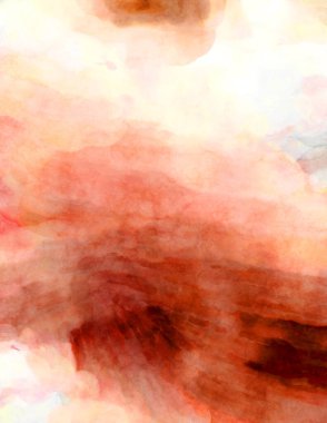 Soyut suluboya sanat eserleri. Fırça boyalı dijital resim. Renkli yaratıcı suluboya çizimi.