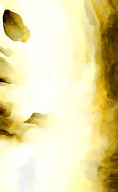 Soyut suluboya sanat eserleri. Fırça boyalı dijital resim. Renkli yaratıcı suluboya çizimi.