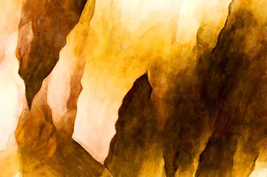 Soyut suluboya sanat eserleri. Fırça boyalı dijital resim. Renkli yaratıcı suluboya çizimi.