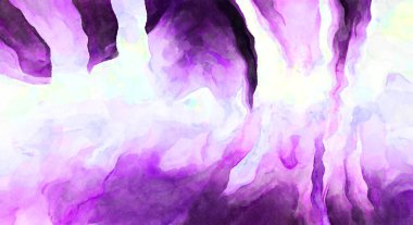 Soyut suluboya sanat eserleri. Fırça boyalı dijital resim. Renkli yaratıcı suluboya çizimi.